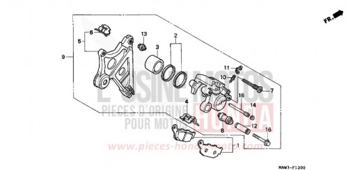 REAR BRAKE CALIPER XL600VT de 1996